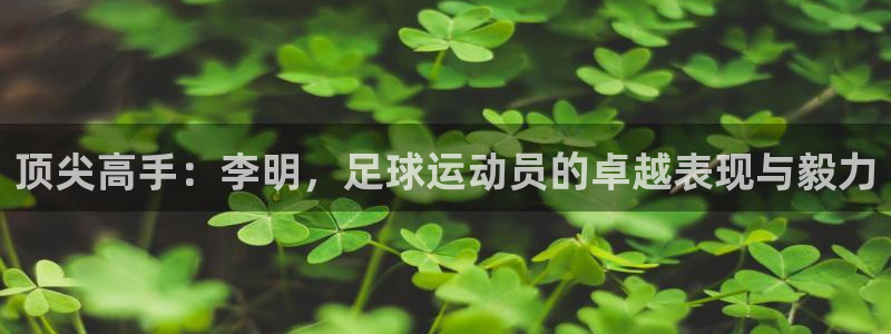 www.意昂体育.com：顶尖高手：李明，足球运动员的卓越表现与毅力